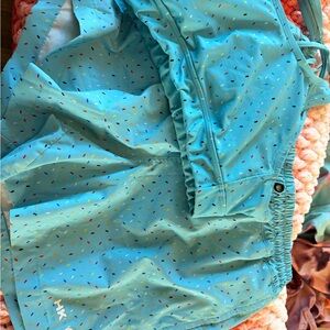 Humankind Turquoise Confetti Athletic Shorts